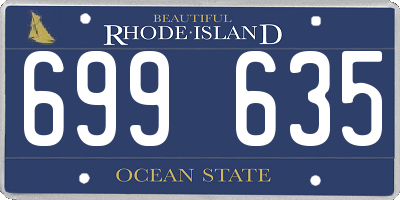 RI license plate 699635