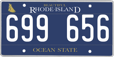 RI license plate 699656