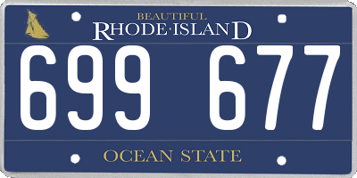 RI license plate 699677