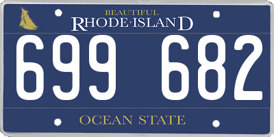 RI license plate 699682