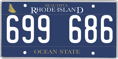 RI license plate 699686