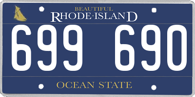 RI license plate 699690