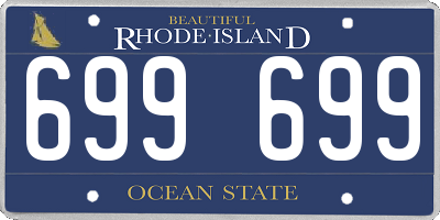RI license plate 699699