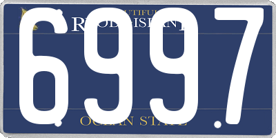 RI license plate 6997