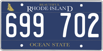 RI license plate 699702