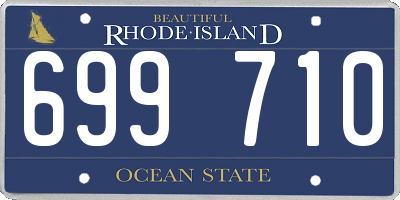 RI license plate 699710