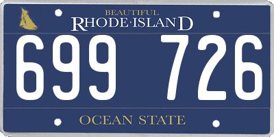 RI license plate 699726