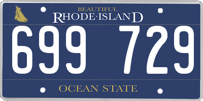 RI license plate 699729