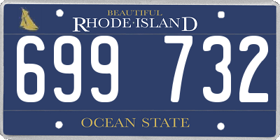 RI license plate 699732