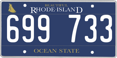 RI license plate 699733