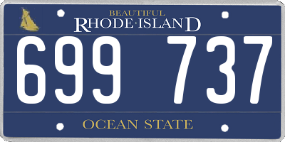 RI license plate 699737