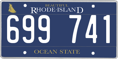 RI license plate 699741