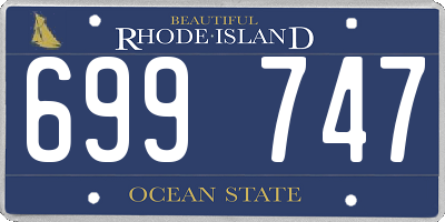 RI license plate 699747