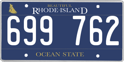 RI license plate 699762