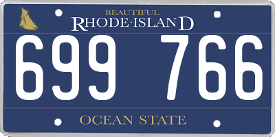 RI license plate 699766