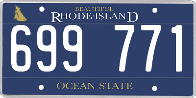 RI license plate 699771
