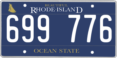 RI license plate 699776