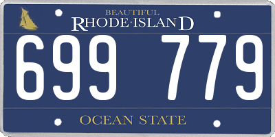 RI license plate 699779