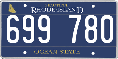 RI license plate 699780