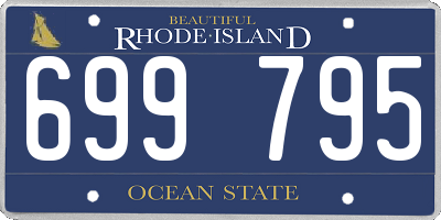 RI license plate 699795