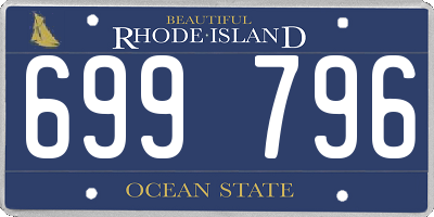 RI license plate 699796