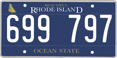 RI license plate 699797