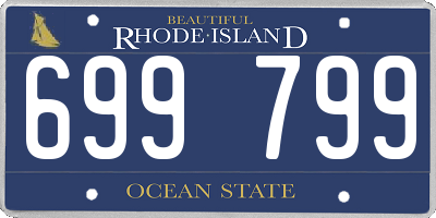 RI license plate 699799