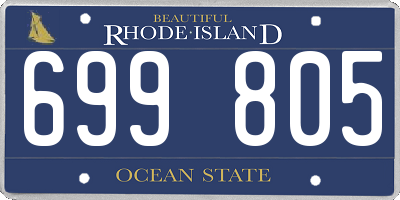 RI license plate 699805