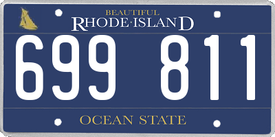 RI license plate 699811