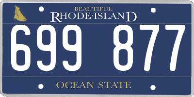 RI license plate 699877