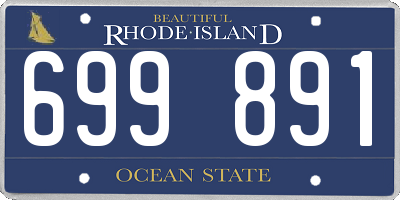 RI license plate 699891