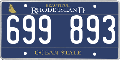 RI license plate 699893