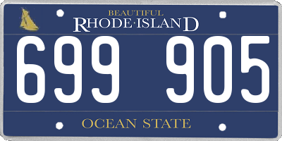 RI license plate 699905