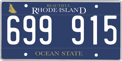 RI license plate 699915