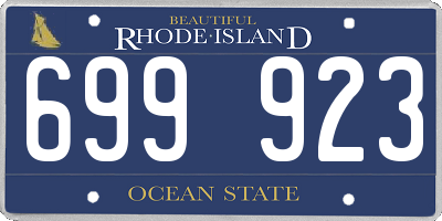 RI license plate 699923