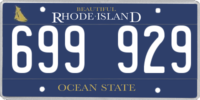 RI license plate 699929
