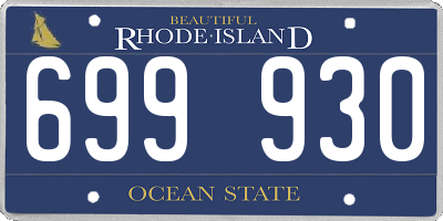 RI license plate 699930