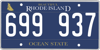 RI license plate 699937