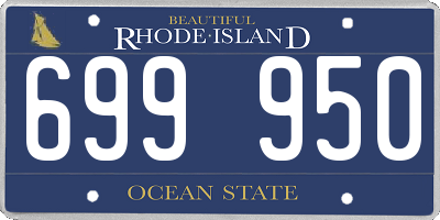 RI license plate 699950