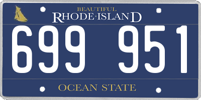 RI license plate 699951
