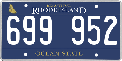 RI license plate 699952