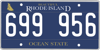 RI license plate 699956