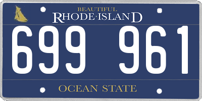 RI license plate 699961