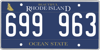 RI license plate 699963