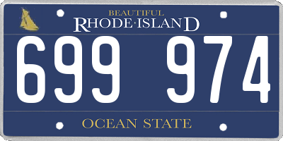 RI license plate 699974