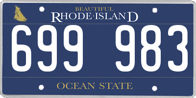 RI license plate 699983