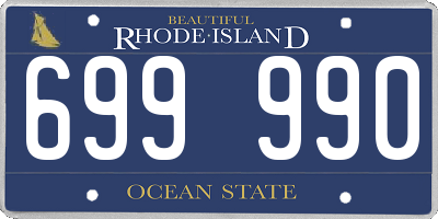 RI license plate 699990