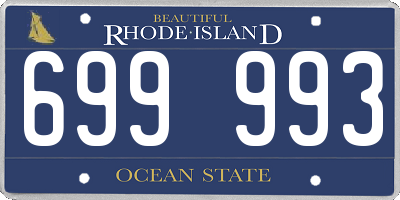 RI license plate 699993