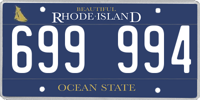 RI license plate 699994