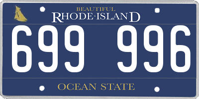 RI license plate 699996